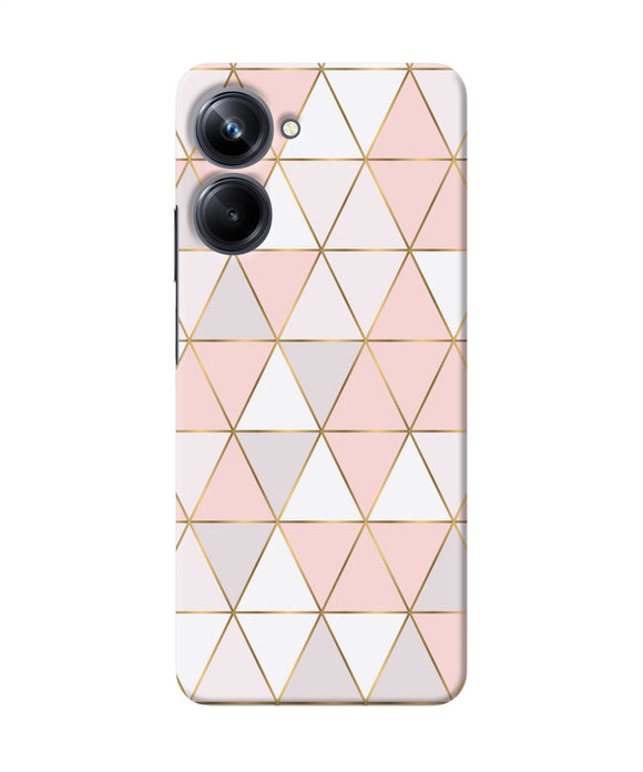 Abstract pink triangle pattern Realme 10 Pro 5G Back Cover