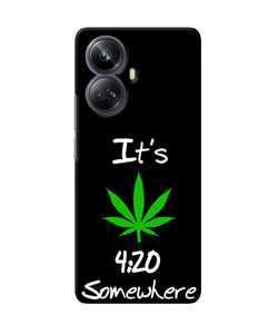 Weed Quote Realme 10 Pro plus 5G Real 4D Back Cover