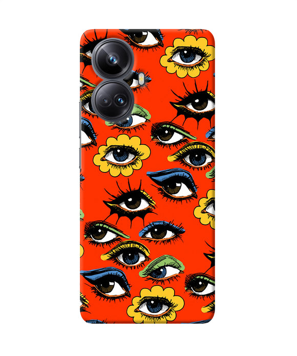 Abstract eyes pattern Realme 10 Pro plus 5G Back Cover