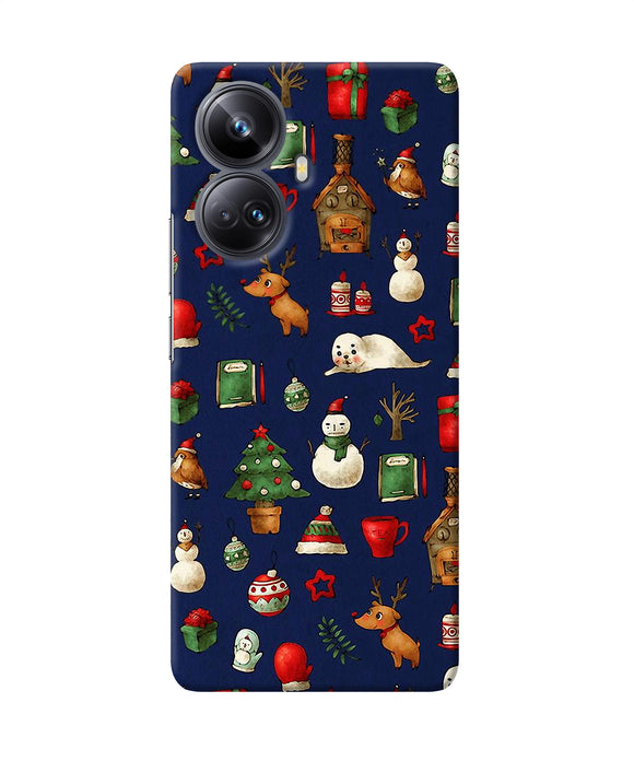 Canvas christmas print Realme 10 Pro plus 5G Back Cover