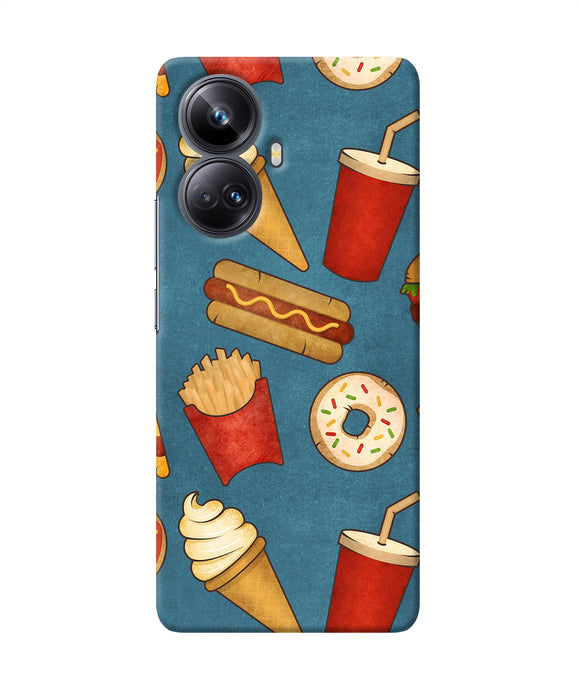 Abstract food print Realme 10 Pro plus 5G Back Cover
