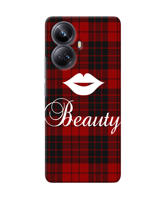 Beauty red square Realme 10 Pro plus 5G Back Cover