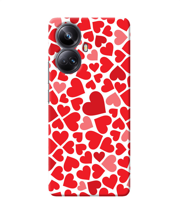 Red heart canvas print Realme 10 Pro plus 5G Back Cover