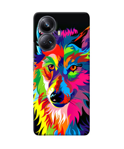 Colorful wolf sketch Realme 10 Pro plus 5G Back Cover