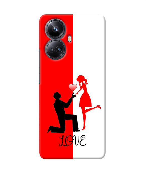 Love propose red and white Realme 10 Pro plus 5G Back Cover
