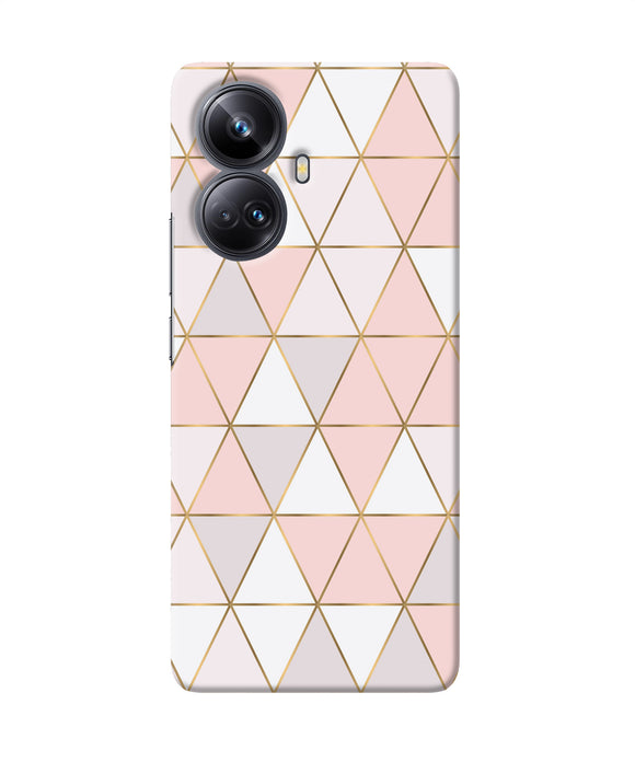 Abstract pink triangle pattern Realme 10 Pro plus 5G Back Cover