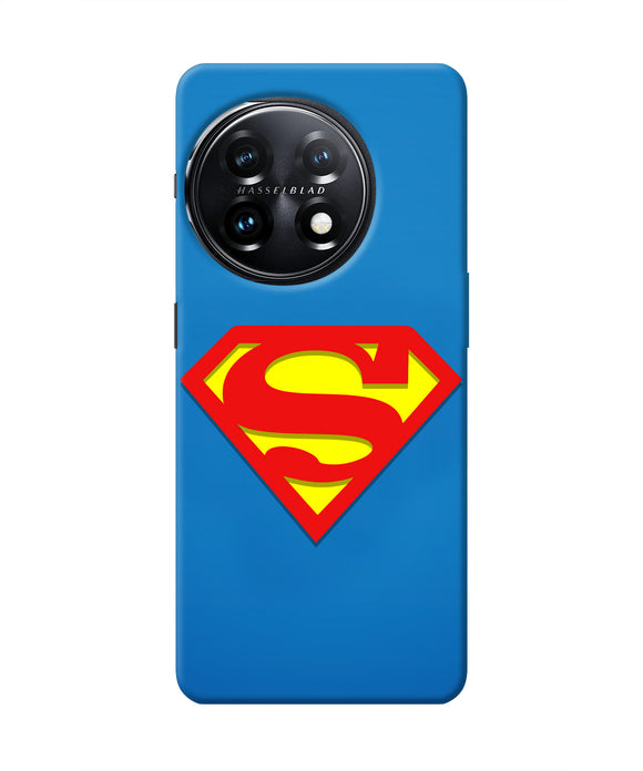 Superman Blue OnePlus 11 5G Real 4D Back Cover
