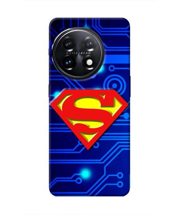 Superman Abstract OnePlus 11 5G Real 4D Back Cover
