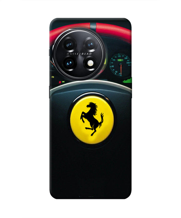 Ferrari Steeriing Wheel OnePlus 11 5G Real 4D Back Cover
