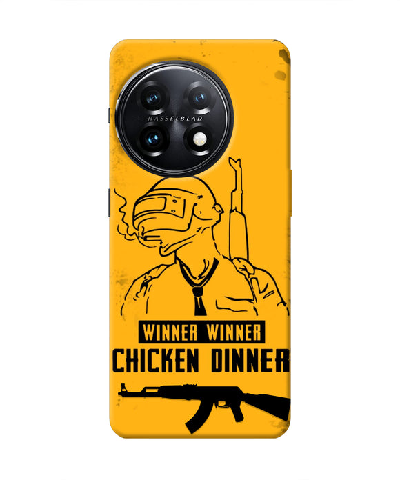 PUBG Chicken Dinner OnePlus 11 5G Real 4D Back Cover