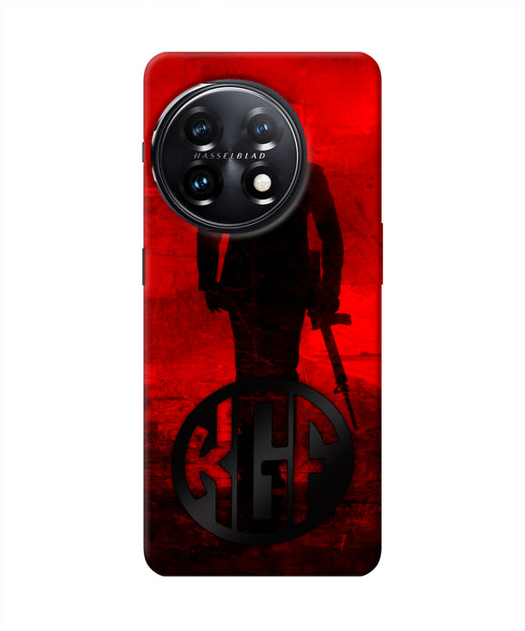 Rocky Bhai K G F Chapter 2 Logo OnePlus 11 5G Real 4D Back Cover