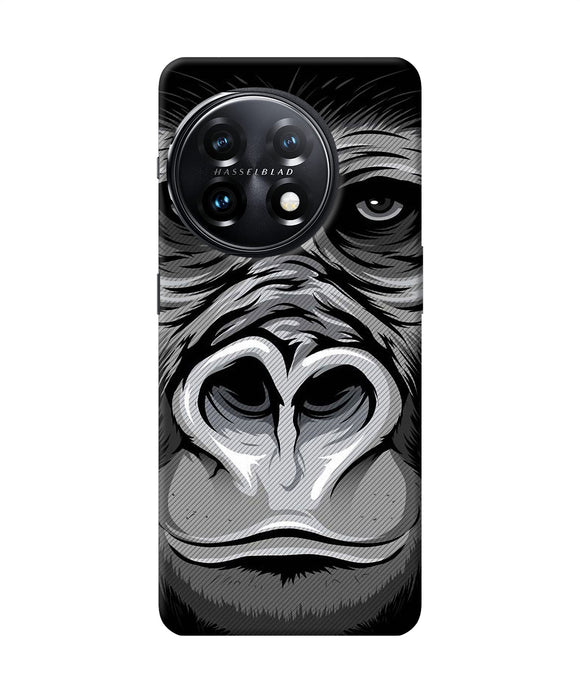 Black chimpanzee OnePlus 11 5G Back Cover