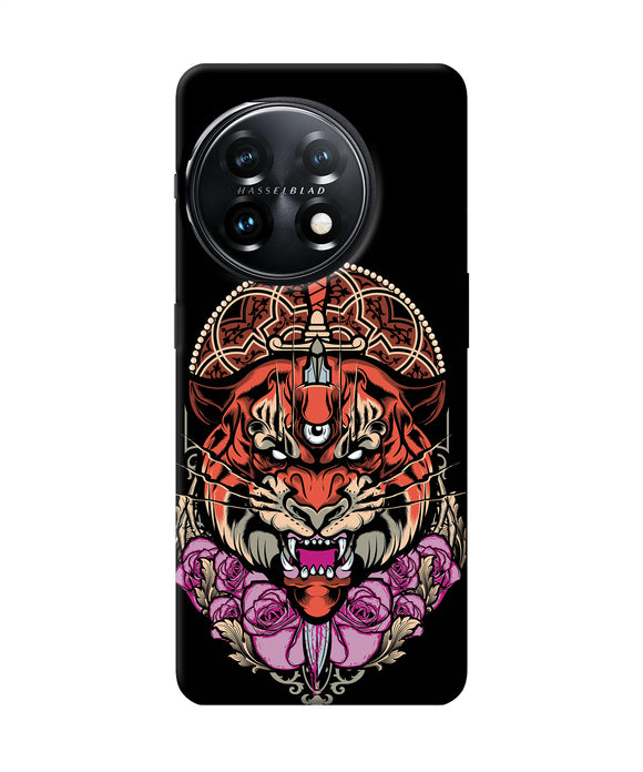 Abstract tiger OnePlus 11 5G Back Cover