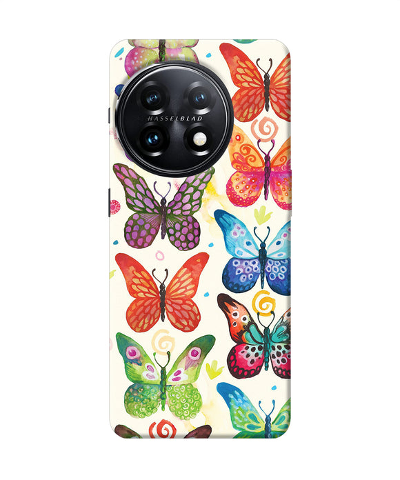Abstract butterfly print OnePlus 11 5G Back Cover