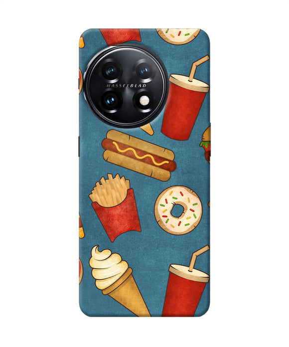 Abstract food print OnePlus 11 5G Back Cover