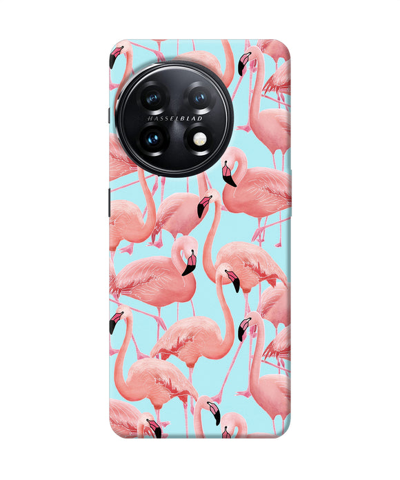 Abstract sheer bird print OnePlus 11 5G Back Cover