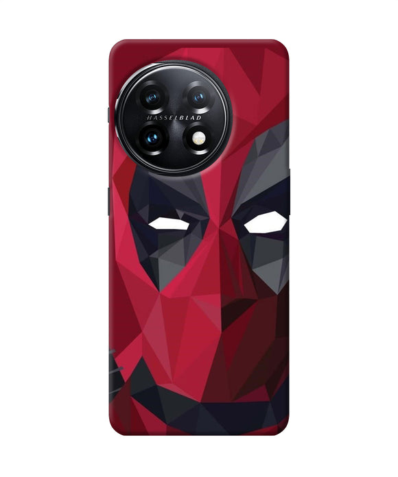 Abstract deadpool mask OnePlus 11 5G Back Cover