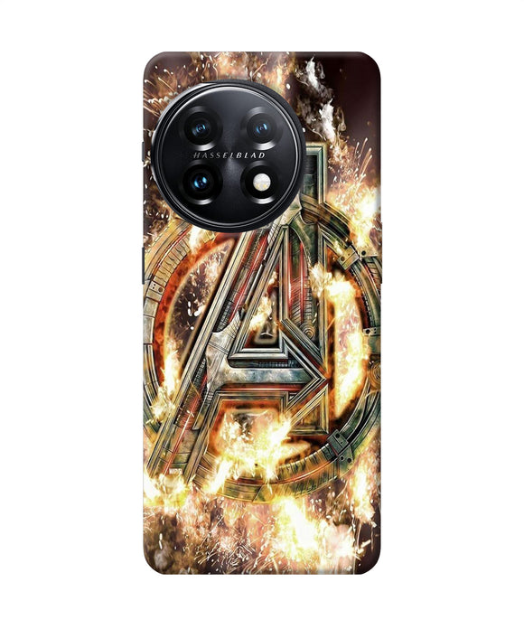 Avengers burning logo OnePlus 11 5G Back Cover