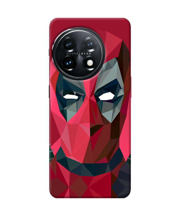 Abstract deadpool full mask OnePlus 11 5G Back Cover