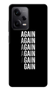 Again Again Gain Redmi Note 12 5G Back Cover