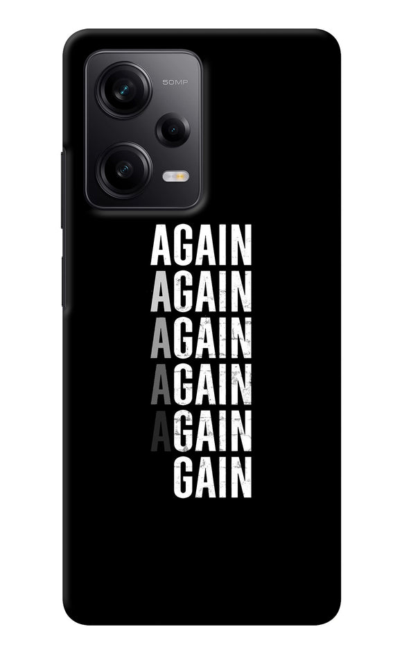 Again Again Gain Redmi Note 12 5G Back Cover