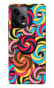 Spiral Pattern Redmi Note 12 5G Pop Case