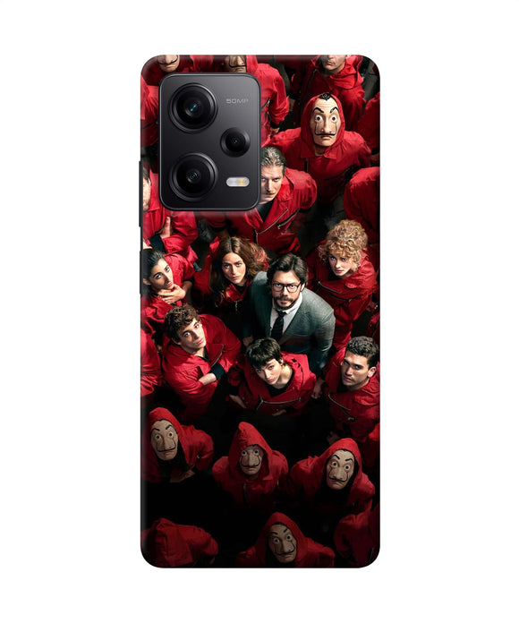 Money Heist Professor with Hostages Redmi Note 12 5G Back Cover