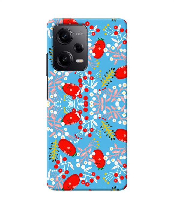 Small red animation pattern Redmi Note 12 5G Back Cover