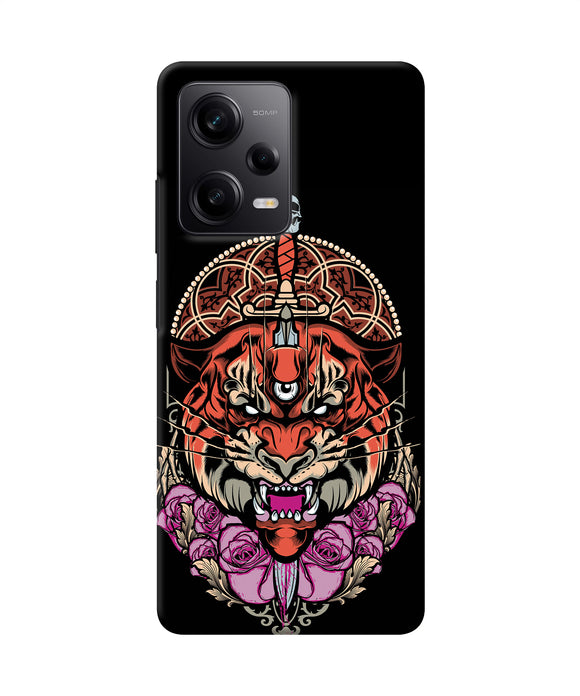 Abstract tiger Redmi Note 12 5G Back Cover