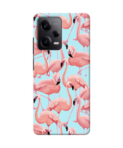 Abstract sheer bird print Redmi Note 12 5G Back Cover