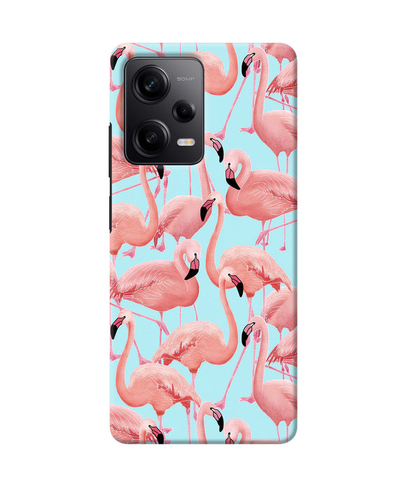 Abstract sheer bird print Redmi Note 12 5G Back Cover