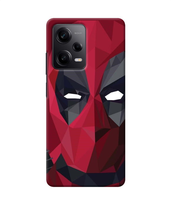 Abstract deadpool mask Redmi Note 12 5G Back Cover