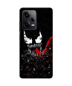 Venom black poster Redmi Note 12 5G Back Cover