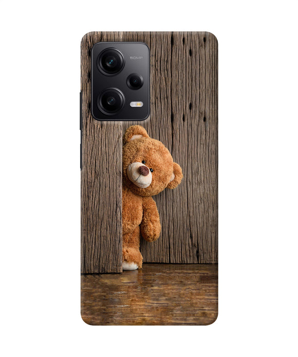 Teddy wooden Redmi Note 12 5G Back Cover