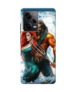 Aquaman couple water Redmi Note 12 5G Back Cover