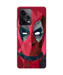 Abstract deadpool full mask Redmi Note 12 5G Back Cover