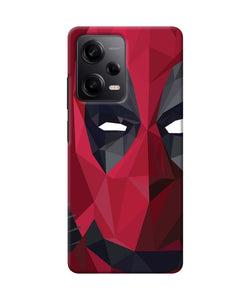 Abstract deadpool half mask Redmi Note 12 5G Back Cover