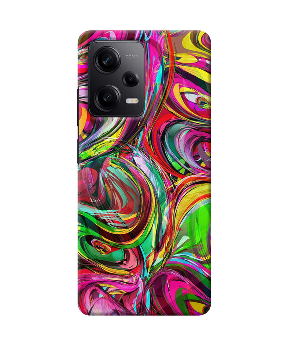 Abstract colorful ink Redmi Note 12 5G Back Cover