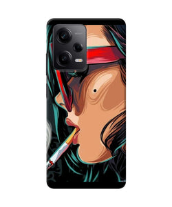 Smoking girl Redmi Note 12 5G Back Cover