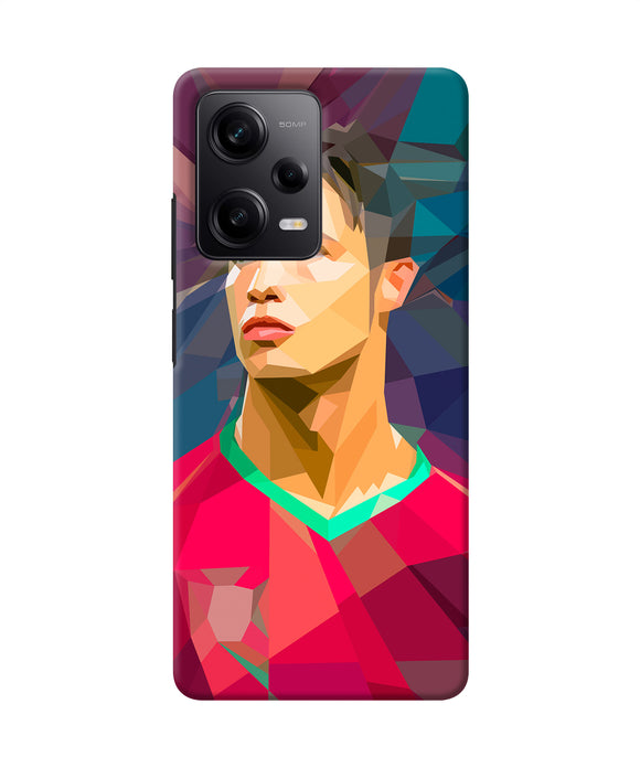 Abstract ronaldo Redmi Note 12 5G Back Cover