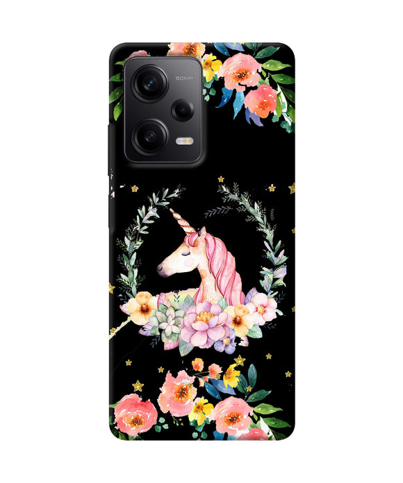 Unicorn flower Redmi Note 12 5G Back Cover