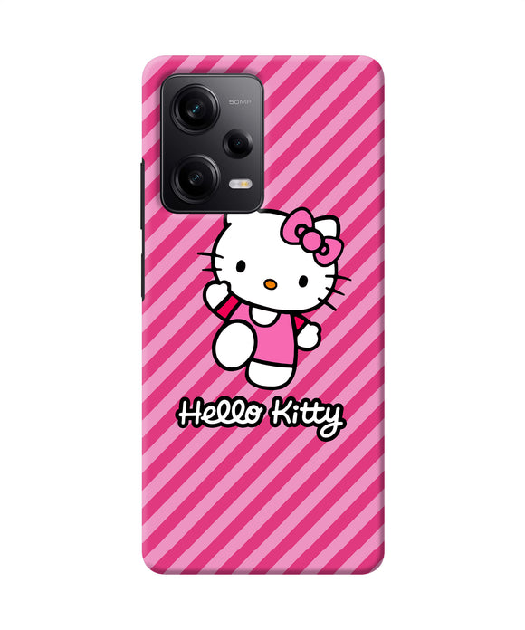 Hello kitty pink Redmi Note 12 5G Back Cover