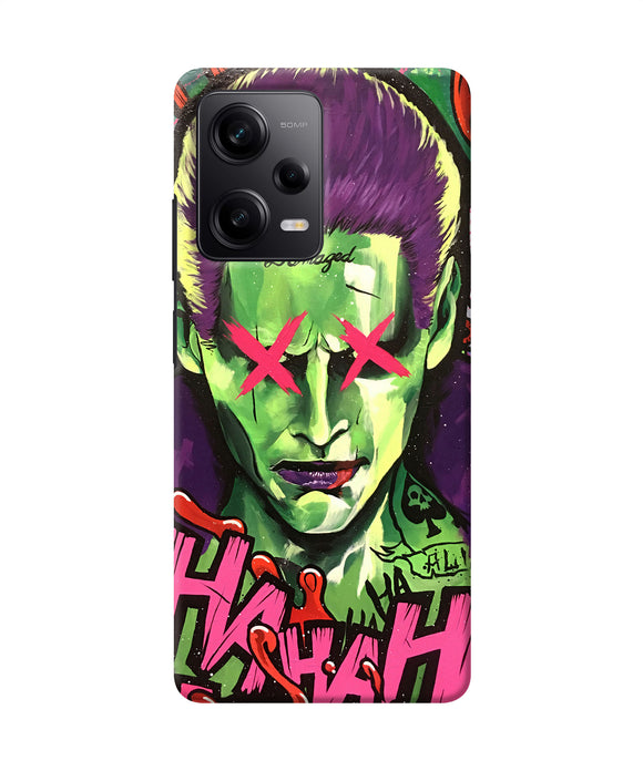 Damaged joker anim Redmi Note 12 5G Back Cover