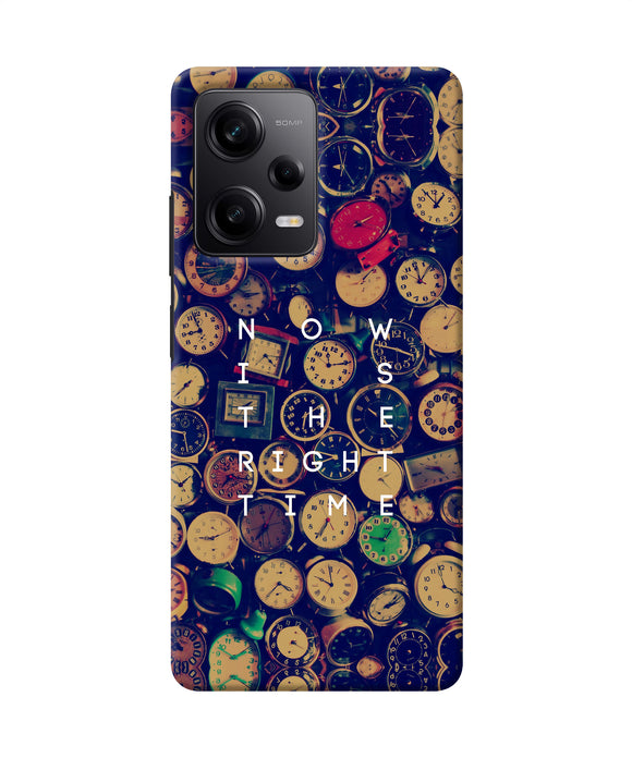 Now is the Right Time Quote Redmi Note 12 Pro 5G Back Cover