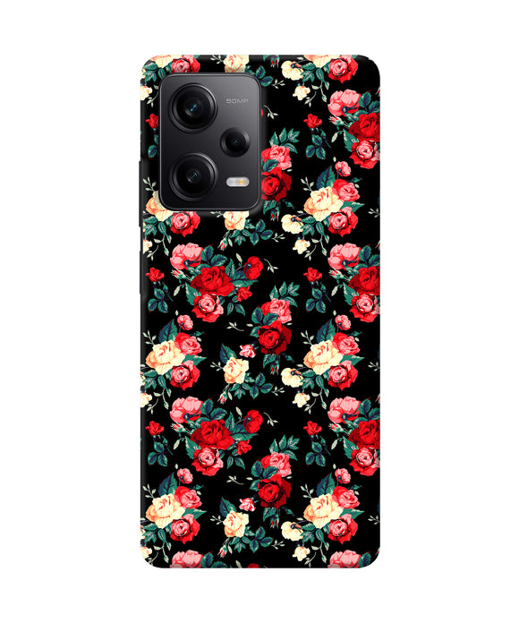 Rose Pattern Redmi Note 12 Pro 5G Back Cover