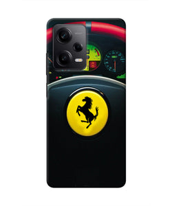 Ferrari Steeriing Wheel Redmi Note 12 Pro 5G Real 4D Back Cover