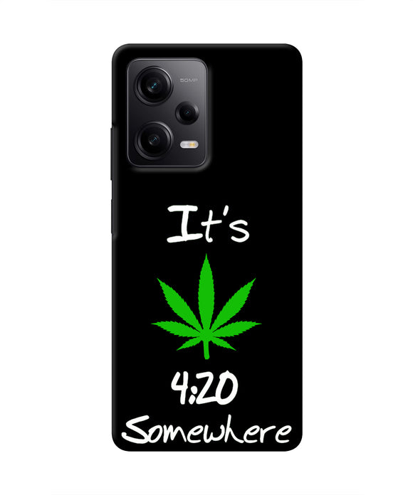 Weed Quote Redmi Note 12 Pro 5G Real 4D Back Cover