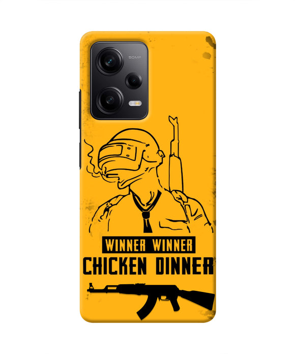 PUBG Chicken Dinner Redmi Note 12 Pro 5G Real 4D Back Cover