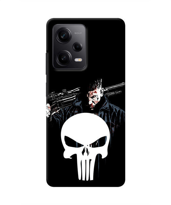 Punisher Character Redmi Note 12 Pro 5G Real 4D Back Cover