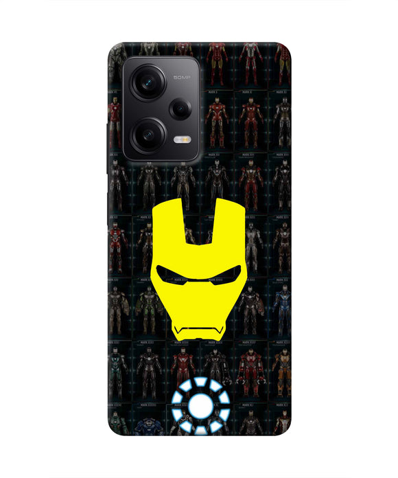 Iron Man Suit Redmi Note 12 Pro 5G Real 4D Back Cover